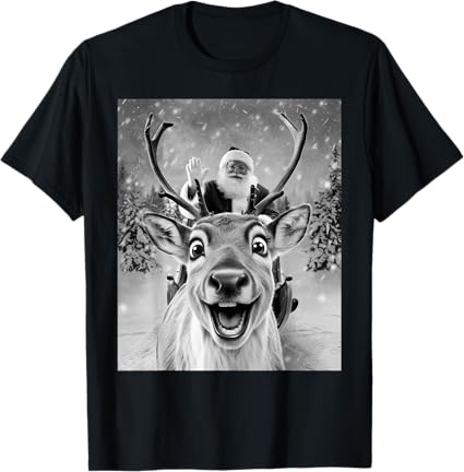 Unisex Cotton T-Shirt with Fun Graphic Print - Deer